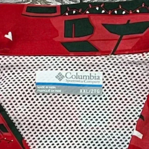 NEW Columbia PFG Marlins & Martinis Red Trollers‎ Vented Fishing Shirt Mens XXL - Picture 10 of 12